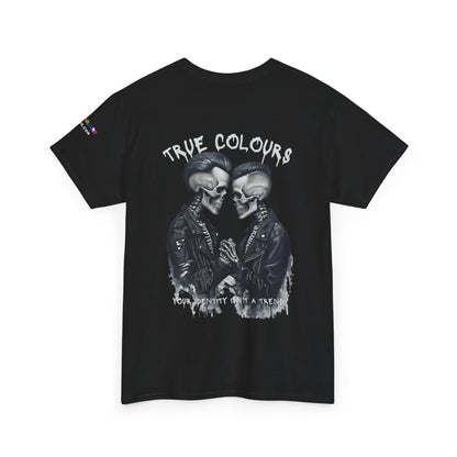 LGBTQ T Shirt -Your Identity isn't a Trend - Retro Skull Ink Style Tee