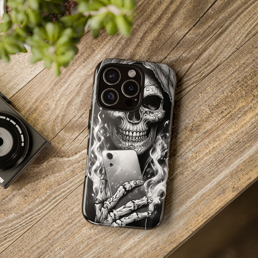 Grim Reaper Hooded Skeleton Phone Case