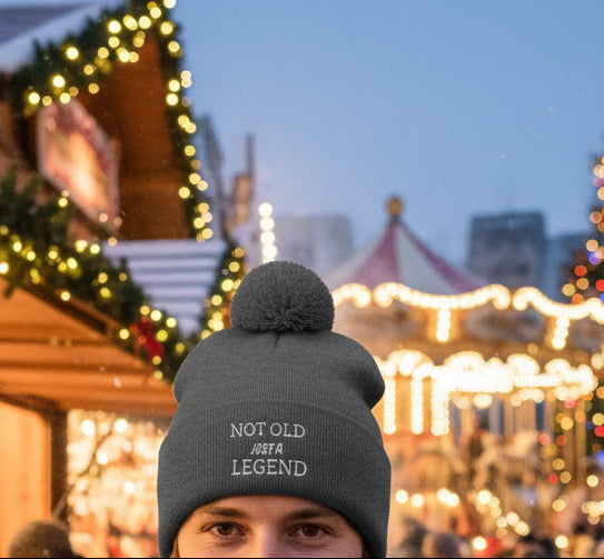 Not Old Just a Legend Woolly Hat - True Colours Rising