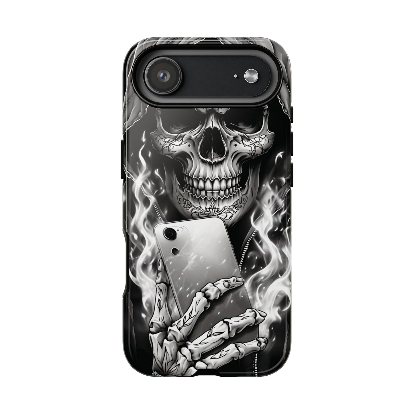 Grim Reaper Hooded Skeleton Phone Case