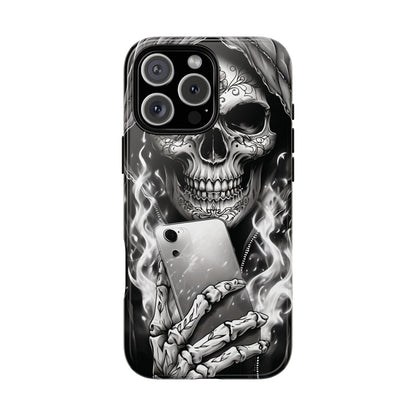 Grim Reaper Hooded Skeleton Phone Case