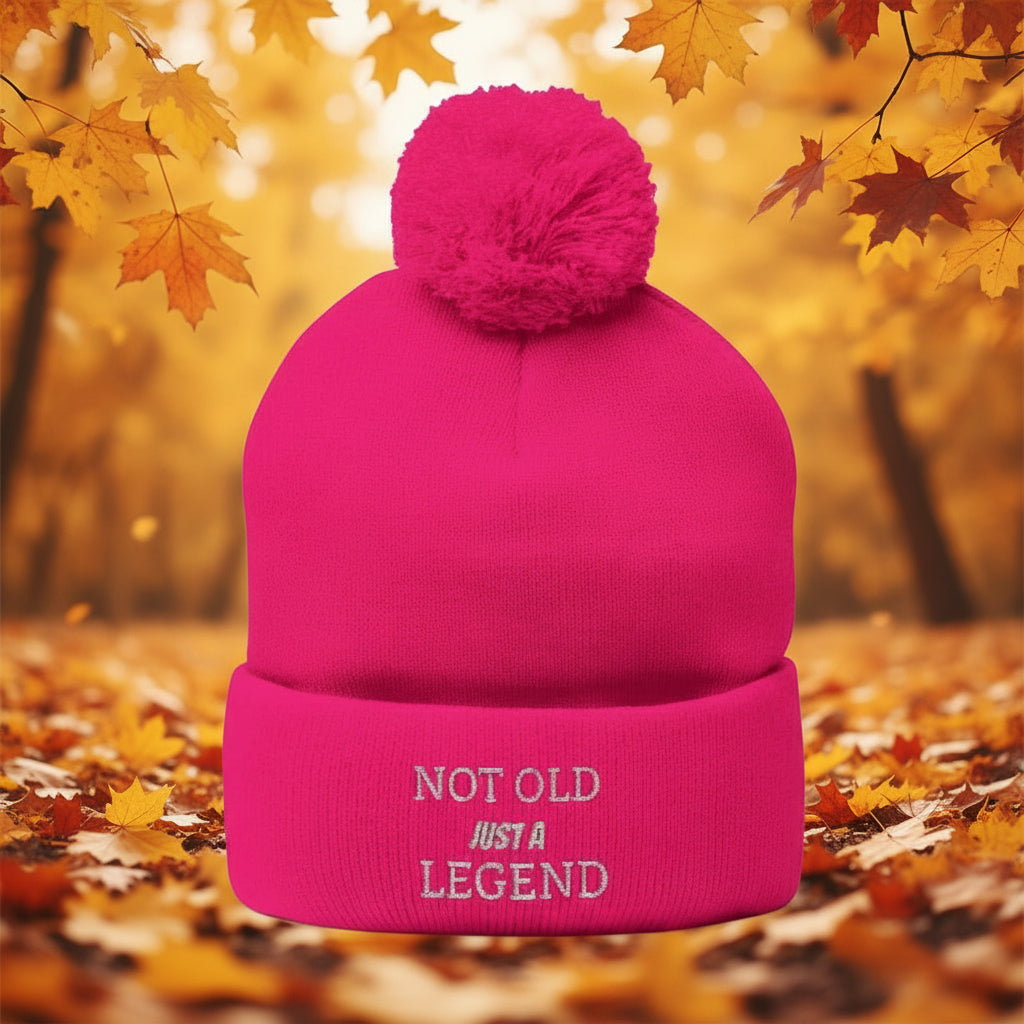 Not Old Just a Legend Woolly Hat - True Colours Rising
