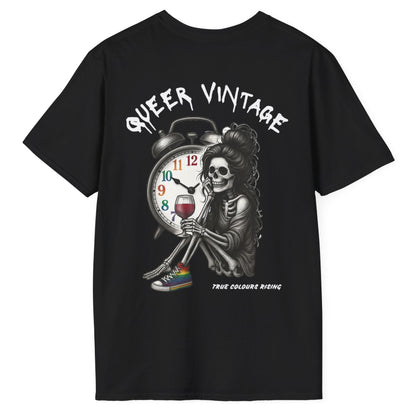 Queer Vintage T-Shirt (Black) – Undead Sass Meets Queer Class