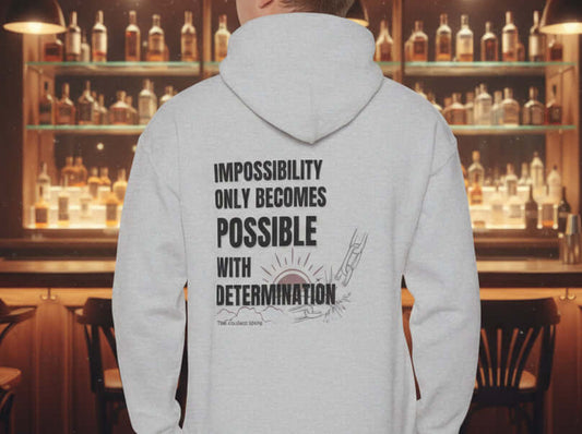 Streetwear black hoodie featuring broken chain design