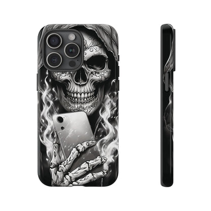 Grim Reaper Hooded Skeleton Phone Case
