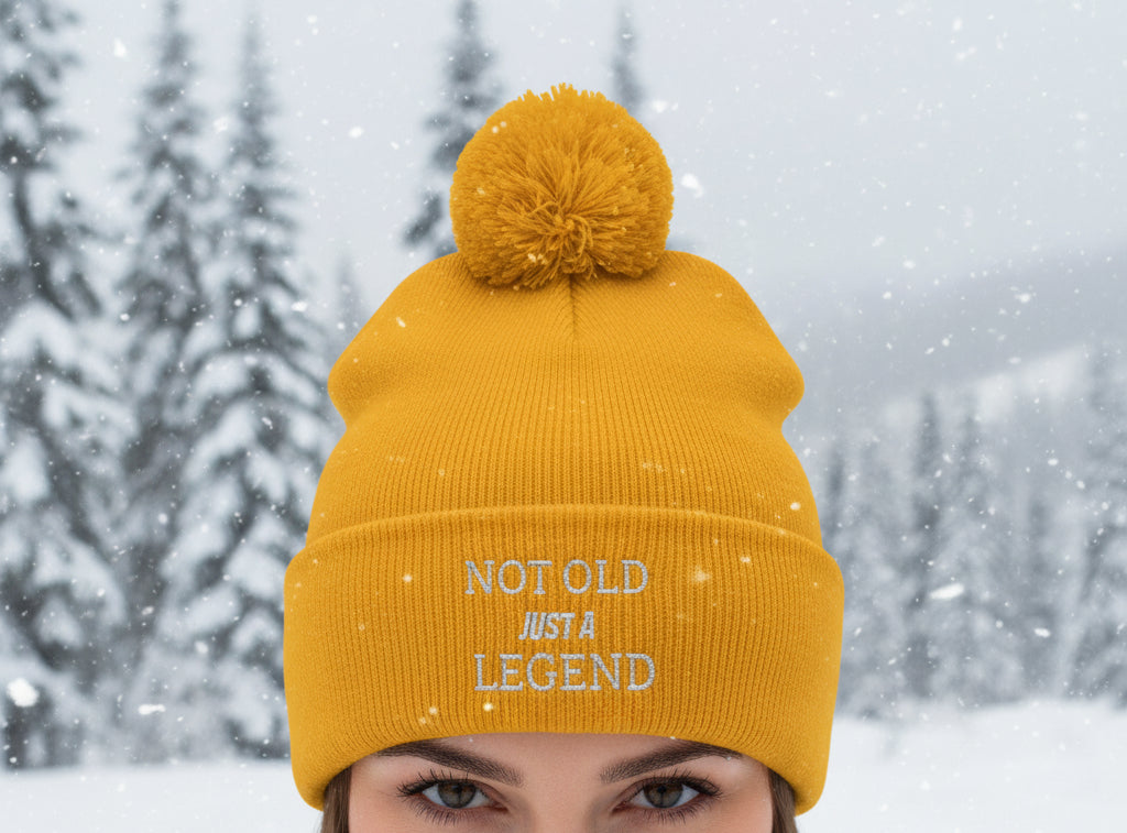 Not Old Just a Legend Woolly Hat - True Colours Rising