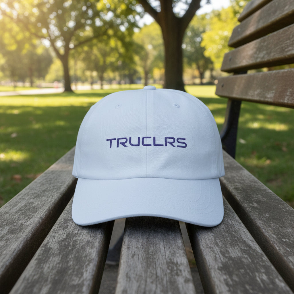 Pastel Core True Colours Cap in light blue with embroidered TRUCLRS logo