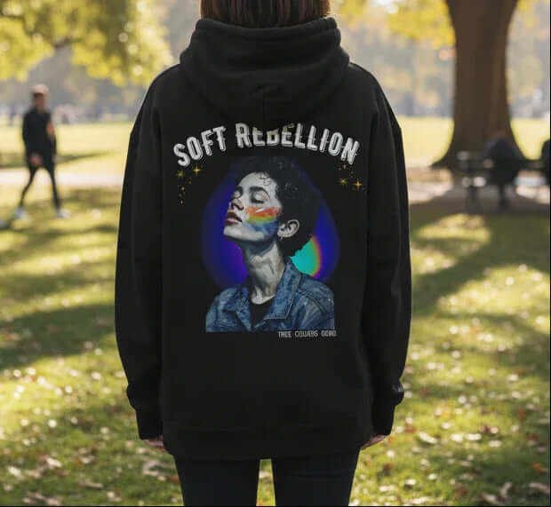 Soft Rebellion Hoodie - Graphic Streetwear - True Colours Rising