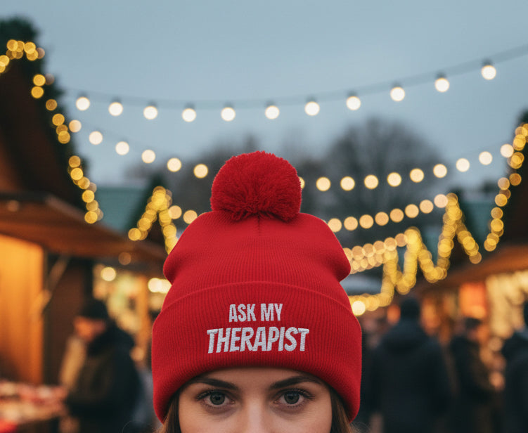 Ask My Therapist Woolly Hat - True Colours Rising
