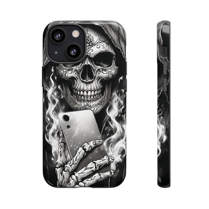 Grim Reaper Hooded Skeleton Phone Case