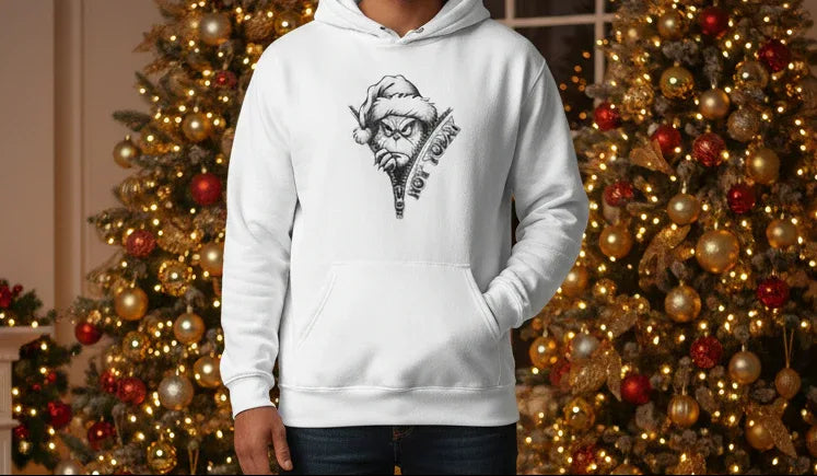 NOT TODAY – Grinchy Holiday Hoodie - True Colours Rising