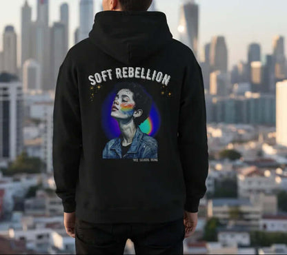 Soft Rebellion Hoodie - Graphic Streetwear - True Colours Rising