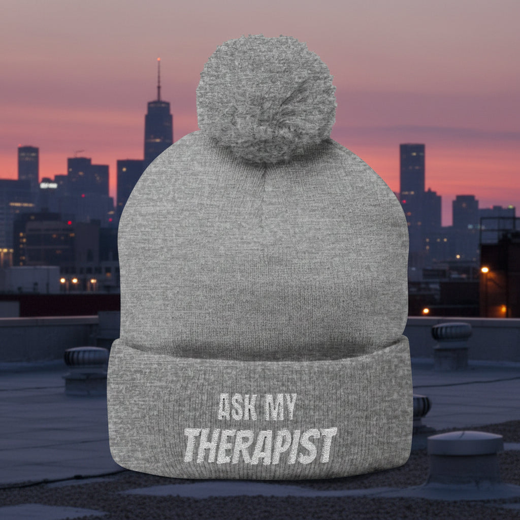Ask My Therapist Woolly Hat - True Colours Rising