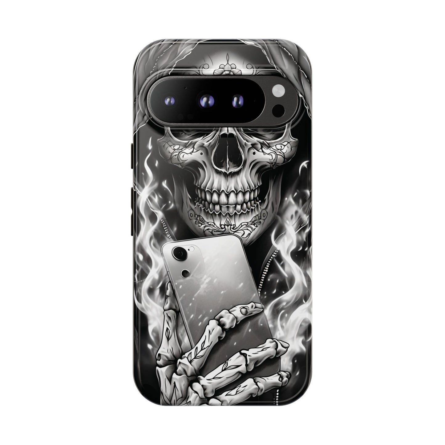 Grim Reaper Hooded Skeleton Phone Case