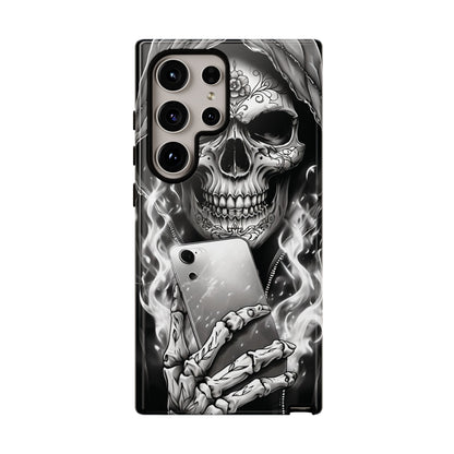 Grim Reaper Hooded Skeleton Phone Case