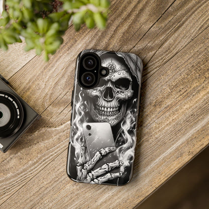 Grim Reaper Hooded Skeleton Phone Case