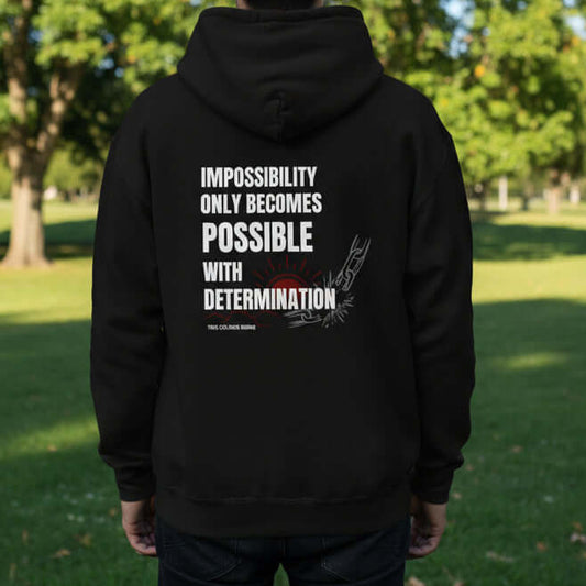 True Colours Rising motivational graphic hoodie