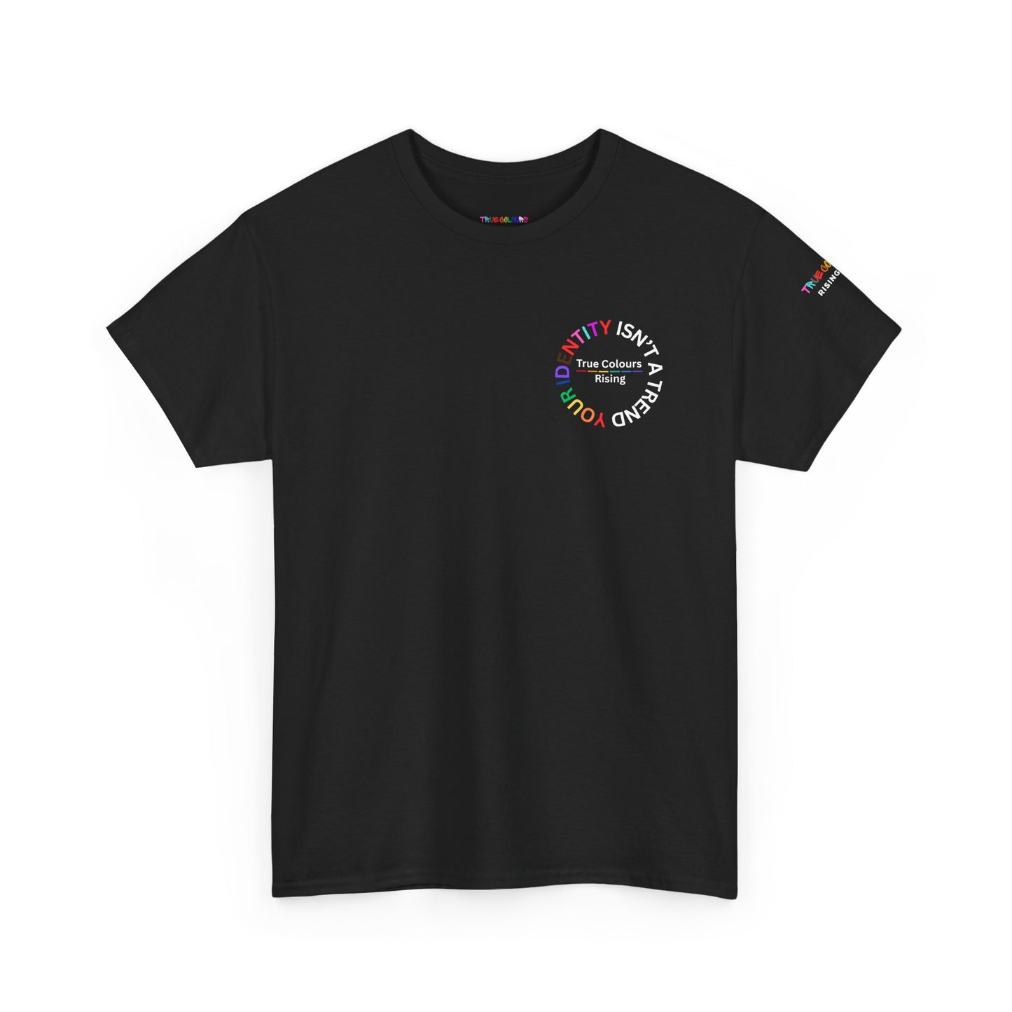 LGBTQ T Shirt -Your Identity isn't a Trend - Retro Skull Ink Style Tee