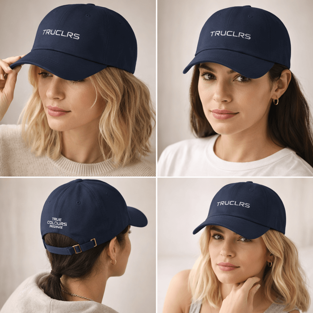 Casual women’s outfit with TRUCLRS dad hat