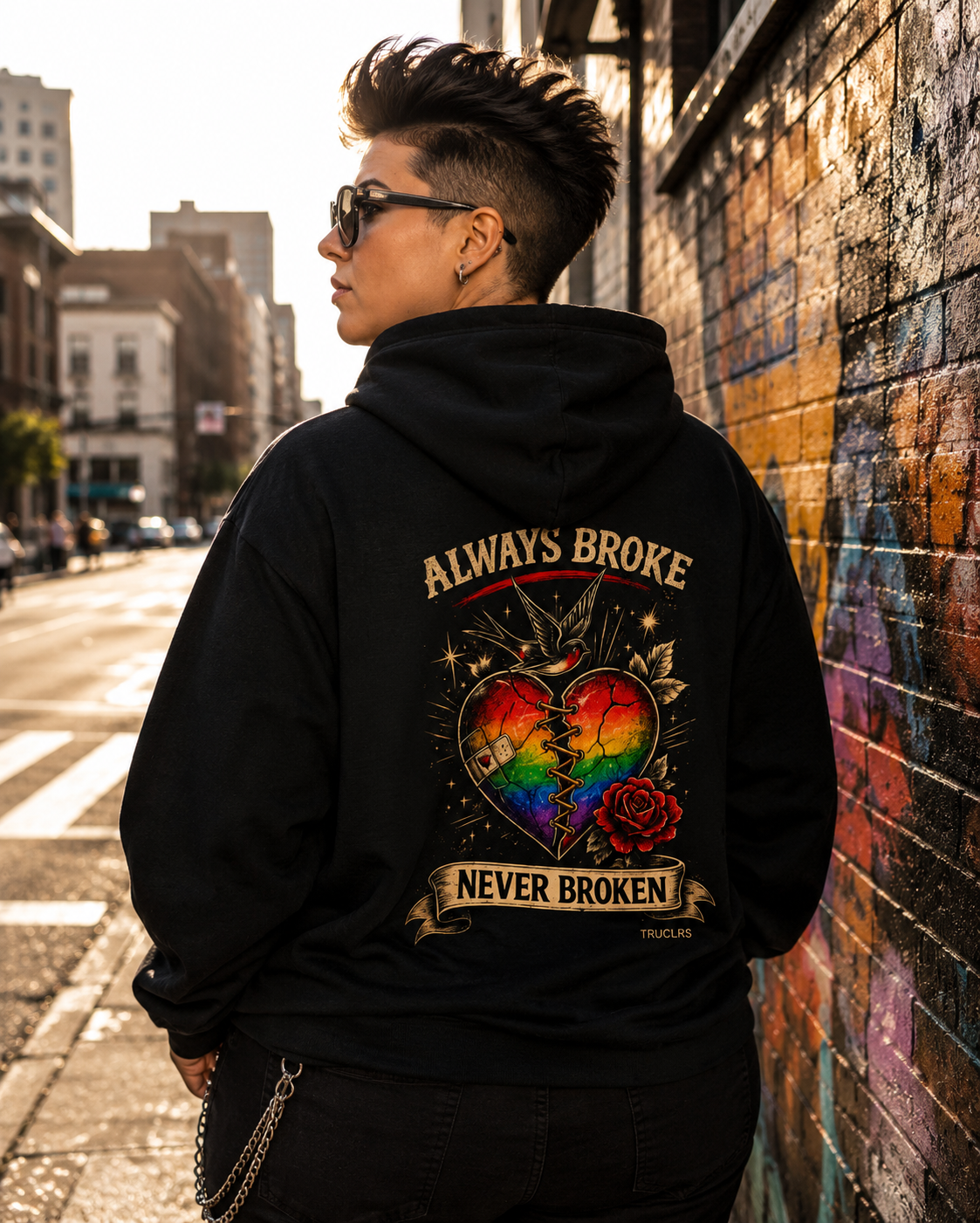 ALWAYS BROKE, NEVER BROKEN Hoodie