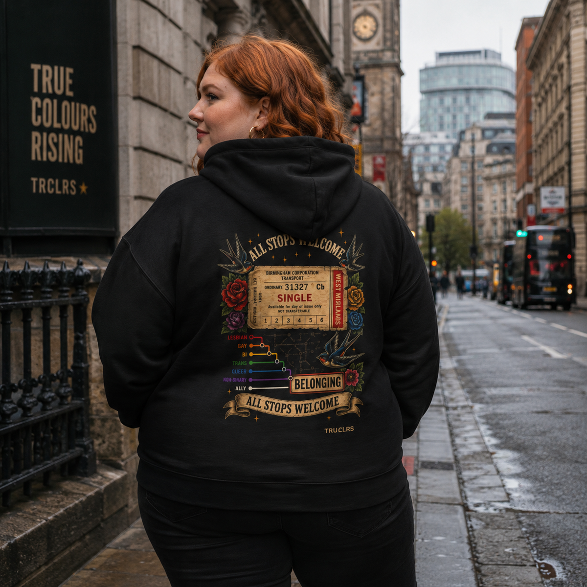 All Stops Welcome Hoodie | Premium LGBTQ+ Unisex Hoodie