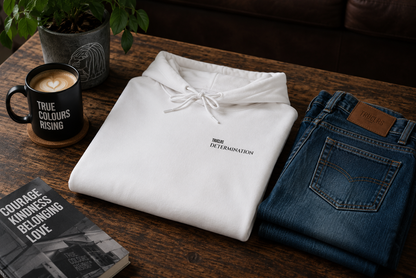 Impossibility to Possibility - Determination White Hoodie