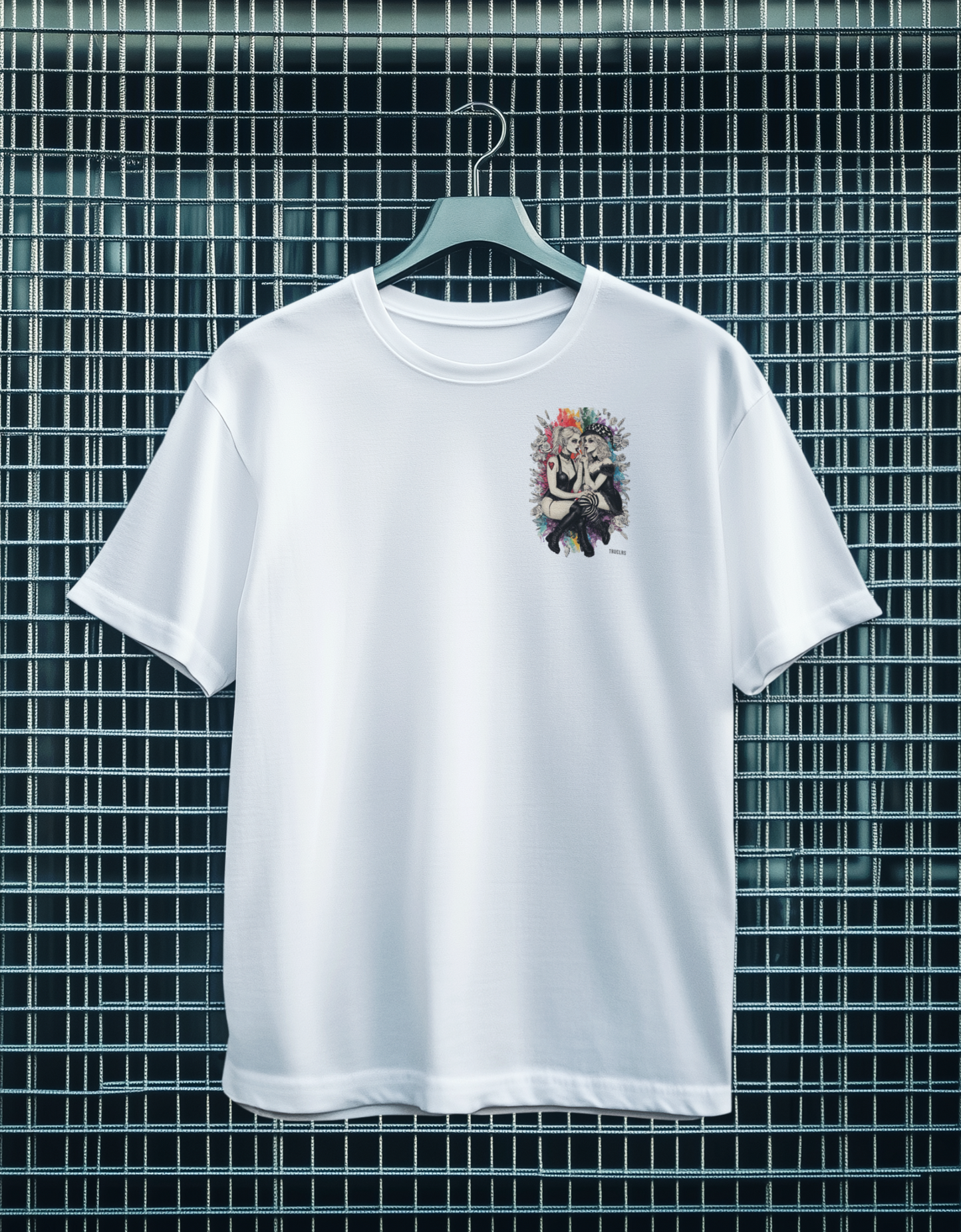 Secrets in Plain Sight Pocket Tee True Colours Rising white t shirt with provocative pocket design