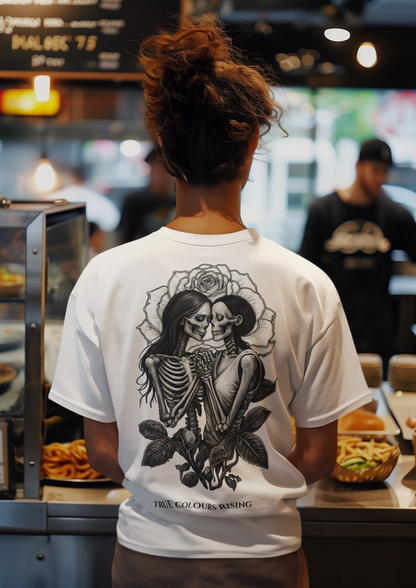 Intimate lesbian love illustration, love undying - Love Undying T Shirt 