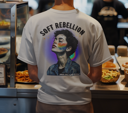 unisex style t shirt , wear your riot, soft rebellion, know your truth t shirt 