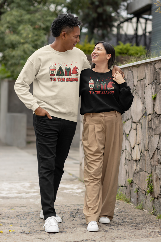 couples christmas sweater, matching jumpers for christmas, true colours rising