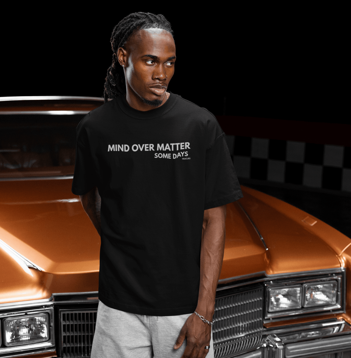 A T Shirt for Humans doing their best - Mind over Matter from recycled cotton by TRUCLRS