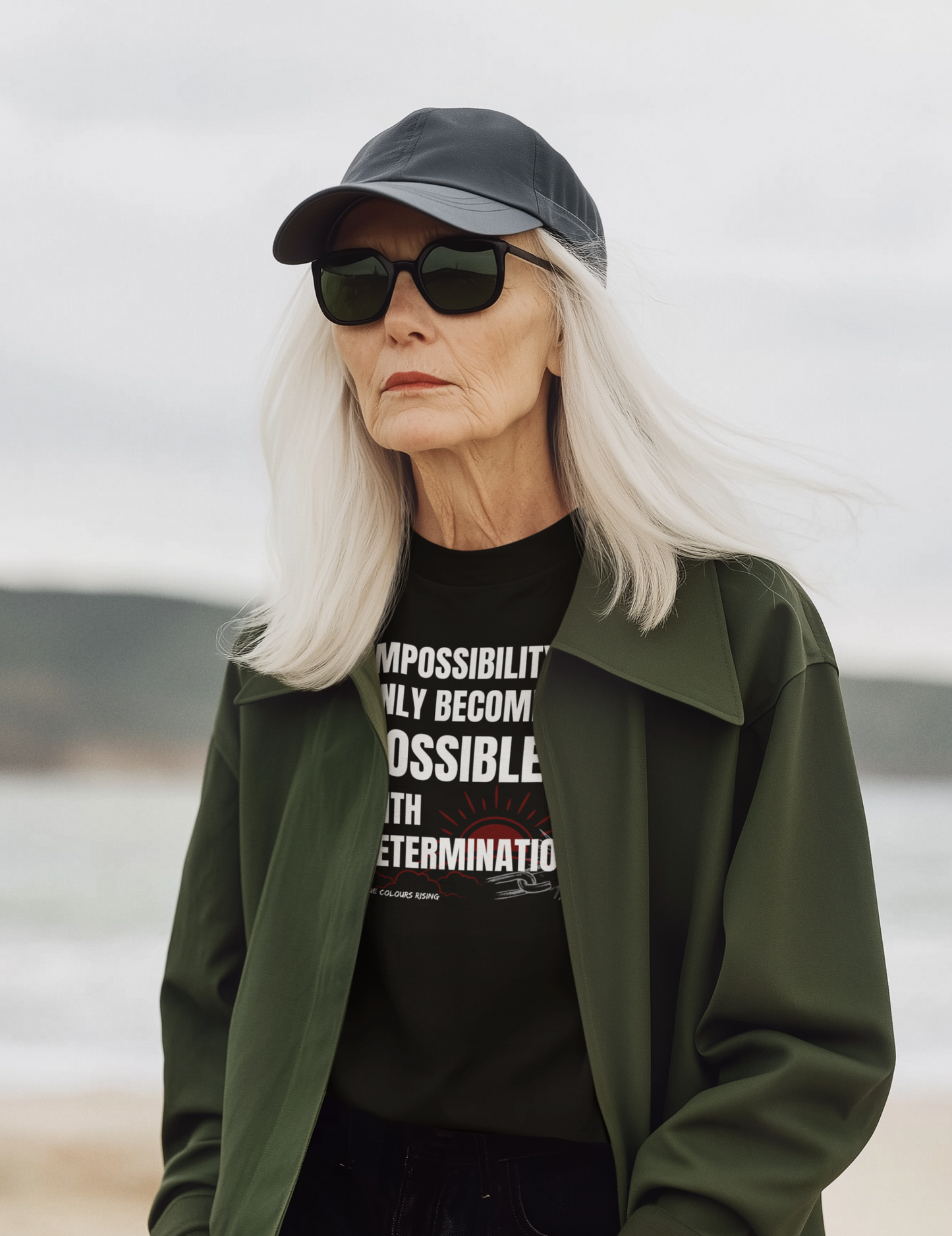 Motivational T Shirt from TRUCLRS, rising and broken chain