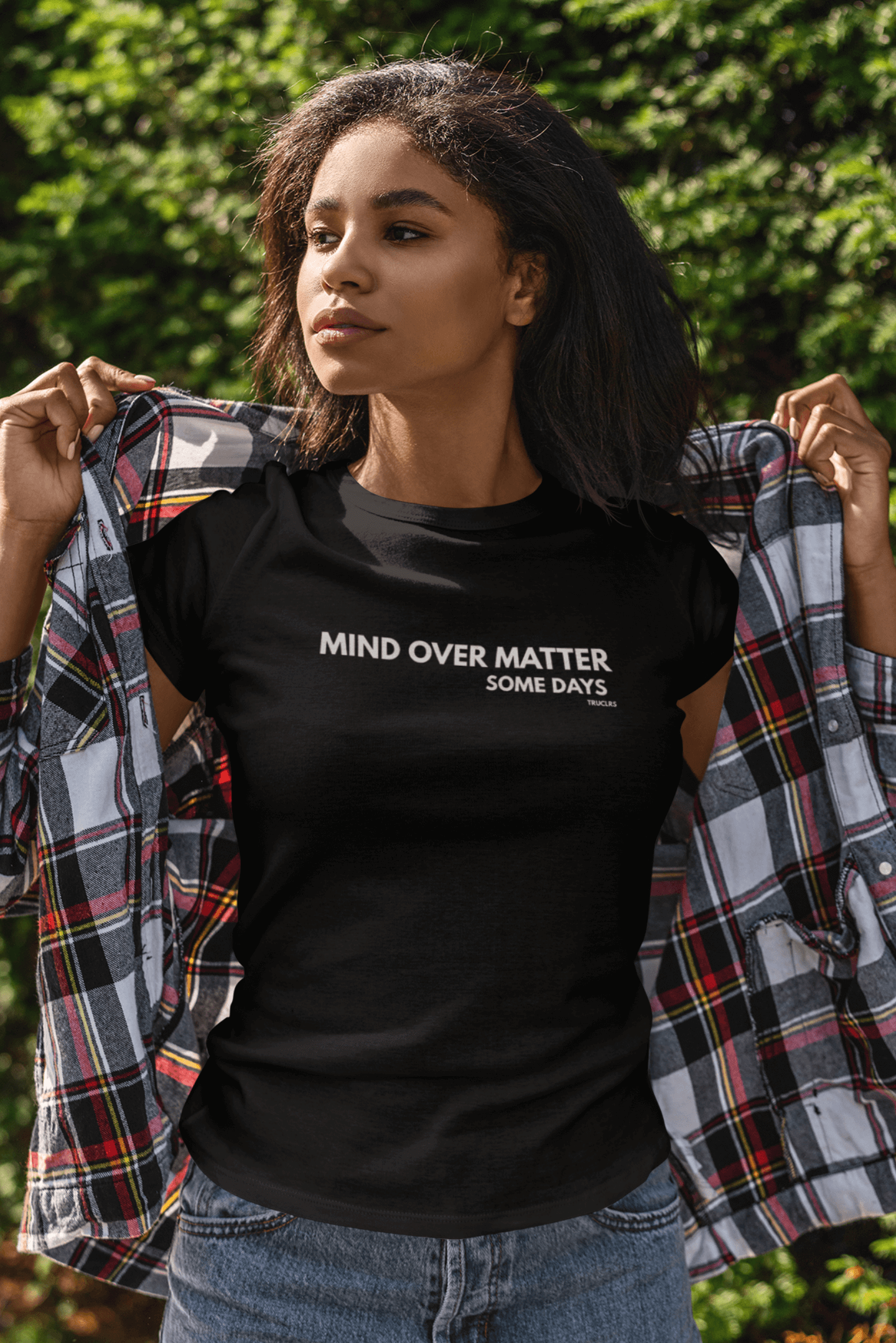 A T Shirt for Humans doing their best - Mind over Matter  slogan t shirt for humans doing their best urban style